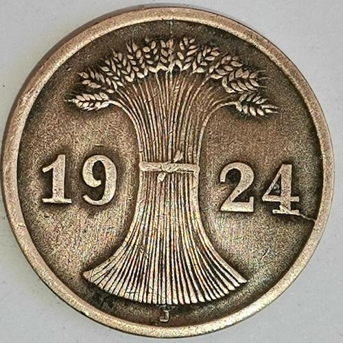 ALMANYA  1924  J     2  RENTENPFENNIG