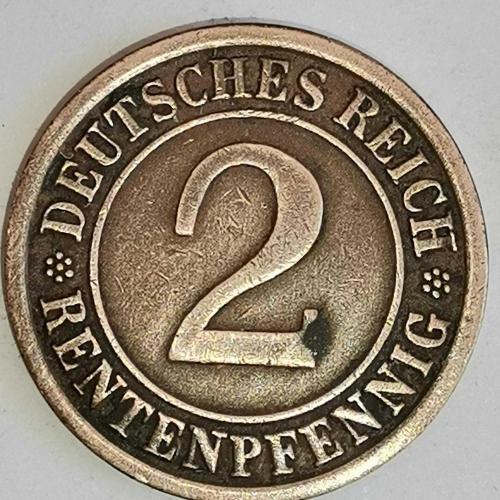 ALMANYA  1924  J     2  RENTENPFENNIG