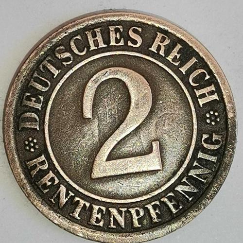 ALMANYA  1924  F     2  RENTENPFENNIG