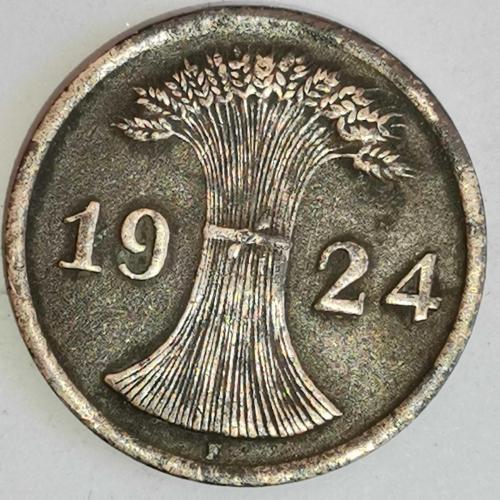 ALMANYA  1924  F     2  RENTENPFENNIG