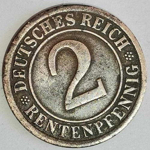 ALMANYA  1924  F     2  RENTENPFENNIG