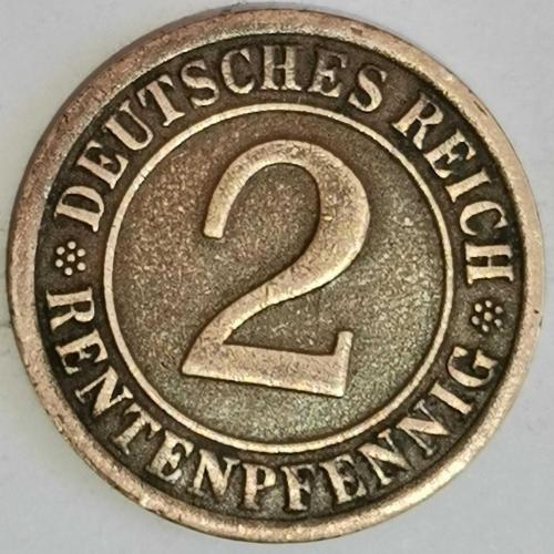 ALMANYA  1924  F     2  RENTENPFENNIG