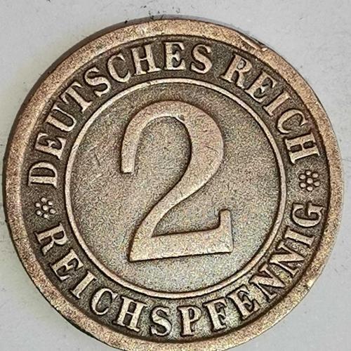 ALMANYA  1936 F     2  RENTENPFENNIG