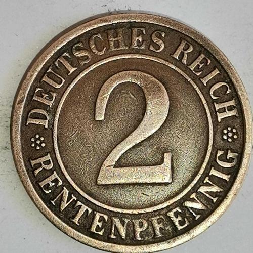 ALMANYA  1923 J     2  RENTENPFENNIG