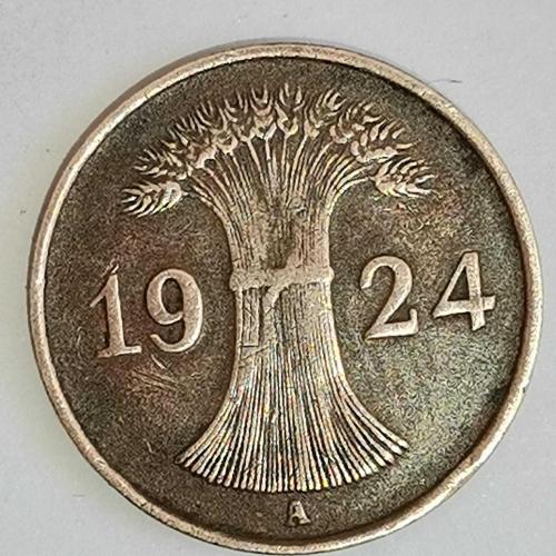 ALMANYA  1924 A  1 RENTENPFENNIG