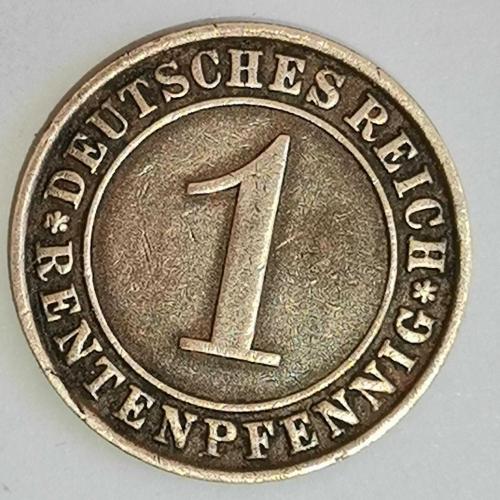 ALMANYA  1924 A  1 RENTENPFENNIG
