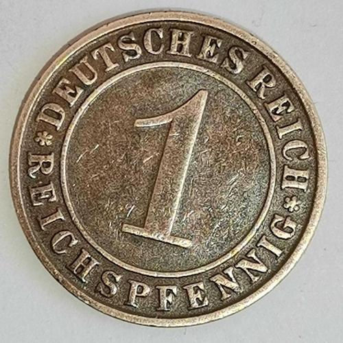 ALMANYA  1929 D    1 REICHSPFENNIG