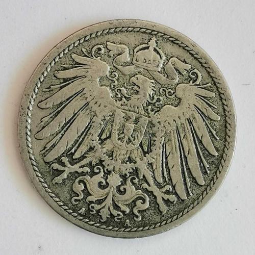 ALMANYA  1898 A     10 PFENNIG