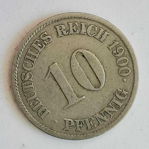 ALMANYA  1900 J     10 PFENNIG