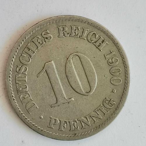 ALMANYA  1900 A     10 PFENNIG