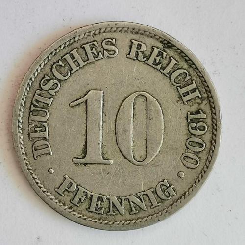 ALMANYA  1900 A     10 PFENNIG