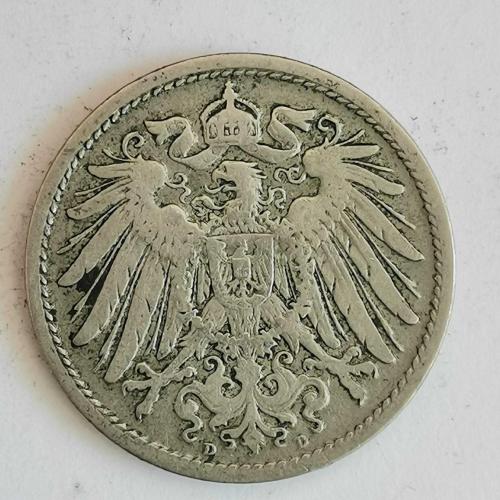 ALMANYA  1902  D     10 PFENNIG