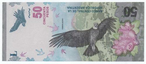 Arjantin 2018 Yılı 50 Peso çil