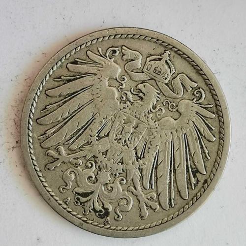 ALMANYA  1907 A    10 PFENNIG