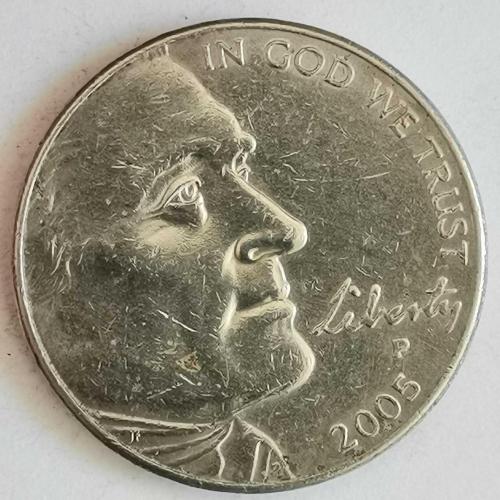 AMERİKA   2005 P   5  CENT   HATIRA  Lewis ve Clark Expedition'ın 200. Yıldönümü - Okyanus Manzarası