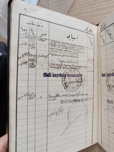 Bir Osmanlı Memuru'nun Sicil Defteri 1909 yılından