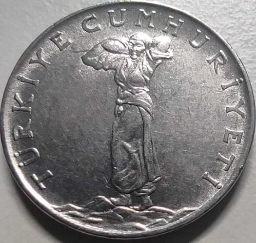 Türkiye Cumhuriyeti 1959 25 Kuruş - TC Ters - Çelik Madeni Para