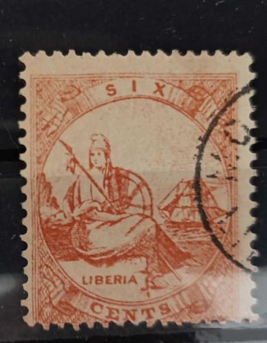 İngiliz - Amerikan Sömürgesi Liberya 1860 İlk pulları _ damgalı tam seri katalog 22000 tl