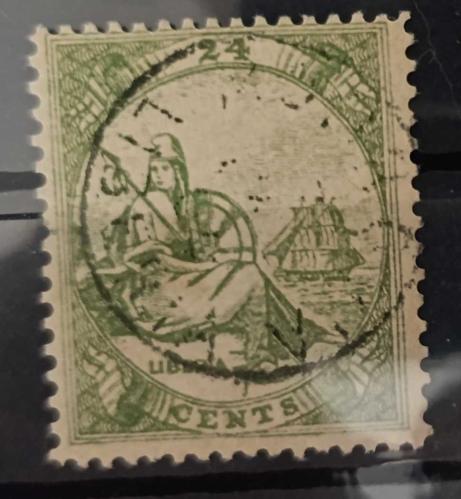 İngiliz - Amerikan Sömürgesi Liberya 1860 İlk pulları _ damgalı tam seri katalog 22000 tl