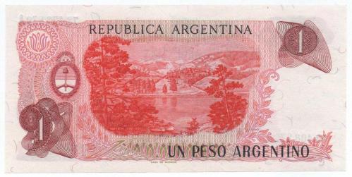Arjantin 1984 Yılı 1 Peso çil