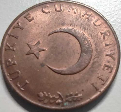 Türkiye Cumhuriyeti 10 Kuruş 1958 - Çil - Az Bulunan Nadir Alüminyum-Bronz Madeni Para