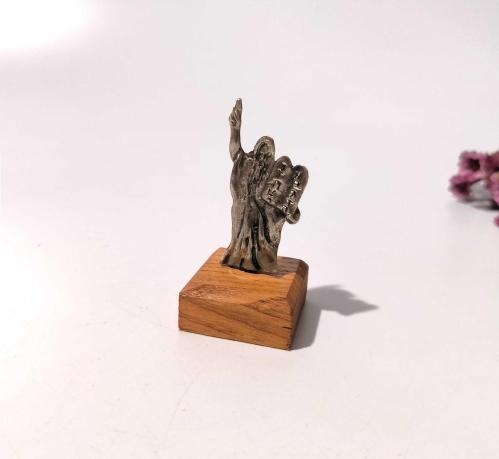Eskilerden Hristiyan Biblo - Gümüş Kaplama Dini Biblo - Figür