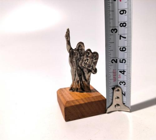 Eskilerden Hristiyan Biblo - Gümüş Kaplama Dini Biblo - Figür