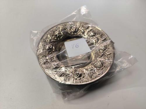 Çay Tabağı - Eskilerden Metal Çay Bardağı Tabağı - 6 ADET