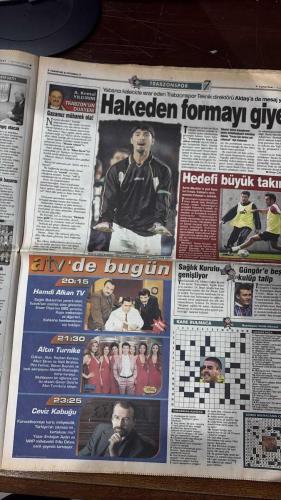 FOTOMAÇ SPOR GAZETESİ - TURKISH NEWSPAPER - DOĞUM GÜNÜ HEDİYESİ  - EKSİKSİZ TAM TAKIM GAZETE -1 HAZİRAN 2002  AZİZ YILDIRIM - WERNER LORANT - OĞUZ ÇETİN - TERİM - ÜMİT KARAN - CİHAN - MURAT - MÜSLİM - HAKAN ŞÜKÜR - İLHAN MANSIZ - HASAN ŞAŞ - ROBERTO CARLOS - SCOLARI - EMRE BELÖZOĞLU - RONALDO - VIERI - SELÇUK MANAV - ŞAFAK KAYARLAR - DOĞAN KÖLOĞLU - HASMET BABAOĞLU - LEVENT TÜZEMEN - FATİH DOĞAN - MEHMET CANSUN  F.BAHÇE’DE TARİHİ GÜN - YENİLER DE BİR YILDIZ - DARISI BAŞIMIZA - KUPAYI KİM ALACAK - ZIDANE’SIZLIK - FRANSA SENEGAL’E YENİLDİ - HAKAN’LA FIRTINA GİBİ ESERİZ - SAKIN OYUNA GELMEYİN - SCOLARI TEDİRGİN - CARLOS YİNE UÇUŞTA - ÇİN’DE 11 BELLİ OLDU - HAKAN’LA COŞACAĞIZ - AVANTAJIMIZ - EMRE’DEN RONALDO’YA JEST - ABDULLAH VE ARİF: ÇEKİNMİYORUZ - MİLLİ TAKIM KAMPI - BÜTÜN KALPLER SİZİNLE HAYDİ TÜRKİYE  FENERBAHÇE - GALATASARAY - BEŞİKTAŞ - MİLLİ TAKIM - SENEGAL - FRANSA - BREZİLYA - ALMANYA - SUUDİ ARABİSTAN - URUGUAY - DANİMARKA - İRLANDA - KAMERUN - ÇİN - KOSTA RİKA - INTER - LAZIO -