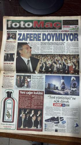 FOTOMAÇ SPOR GAZETESİ - TURKISH NEWSPAPER - DOĞUM GÜNÜ HEDİYESİ  - EKSİKSİZ TAM TAKIM GAZETE -2 HAZİRAN 2002  AZİZ YILDIRIM - NİHAT ÖZDEMİR - MAHMUT USLU - HAKAN BİLAL KUTLUALP - İLHAN EKŞİOĞLU - NİHAT OZBAĞI - OSMAN YALÇIN - MİTHAT YENİGÜN - HAYDAR PINARCI - MEHMET CANSUN - TERİM - ÜMİT KARAN - CİHAN - MURAT - MÜSLİM - HASAN ŞAŞ - FABIO CAPELLO - ŞENOL GÜNEŞ - İLHAN MANSIZ - HAKAN ŞÜKÜR - HASAN ŞAŞ - ROBERTO CARLOS - SCOLARI - EMRE BELÖZOĞLU - RONALDO - SELÇUK MANAV - ŞAFAK KAYARLAR - DOĞAN KOLOĞLU - HASMET BABAOĞLU - LEVENT TÜZEMEN - FATİH DOĞAN - FERUDUN NİĞDELİOĞLU  F.BAHÇE’DE TARİHİ GÜN - EZDİ GEÇTİ - ZAFERE DOYMUYOR - FENER BORSA’YA EKİM’DE GİRİYOR - YENİ ÇAĞIN KULÜBÜ - STAT İÇİN DE YETKİ - HASAN ŞAŞ YOLCU - AY-YILDIZ İNANIYOR - ALMANYA COŞTU - DARISI BAŞIMIZA - KUPAYI KİM ALACAK - ZİDANE’SIZLIK - FRANSA SENEGAL’E YENİLDİ - HAKAN’LA FIRTINA GİBİ ESERİZ - AVANTAJIMIZ - EMRE’DEN RONALDO’YA JEST - ÇEKİNMİYORUZ - MİLLİ TAKIM KAMPI - BÜTÜN KALPLER SİZİNLE HAYDİ TÜRKİYE  FENERBAHÇE - G