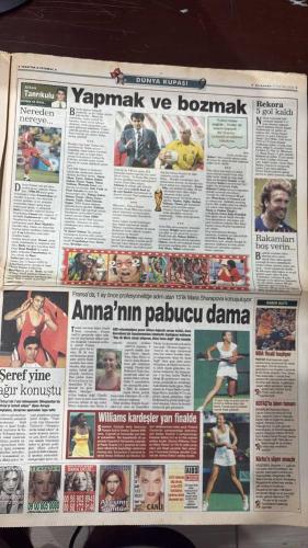 FOTOMAÇ SPOR GAZETESİ - TURKISH NEWSPAPER - DOĞUM GÜNÜ HEDİYESİ  - EKSİKSİZ TAM TAKIM GAZETE 5 HAZİRAN 2002  RUŞTU REÇBER - HASAN ŞAŞ - ÜMİT DAVALA - YILDIRAY BASTÜRK - EMRE BELÖZOĞLU - ALPAY ÖZALAN - ŞENOL GÜNEŞ - FATİH TERİM - JANCKER - MUHAMMET SARR - GÖKMEN ÖZDENAK - LEVENT TÜZEMEN - TRABZONSPOR YÖNETİCİLERİ - AHMET HACIOĞLU  RUŞTU İÇİN MÜTHİŞ İDDİA - JANCKER CİMBOM’DA - SARR ARTIK GALATASARAYLI - GÜNEŞ YİNE ŞAŞIRTTI - SUÇUN ADRESİ YANLIŞ - İKİSİNİ DE YENERİZ - HEDEFİMİZ ŞAMPİYONLUK - AVRUPA’NIN STARI OLACAĞIM - KOSTA RİKA ÇİN’İ RAHAT GEÇTİ - DÜNYA KUPASI HEYECANI - SPORSEVERLER İÇİN BULMACA  FENERBAHÇE - GALATASARAY - BEŞİKTAŞ - TRABZONSPOR - BAYERN MÜNİH - MANCHESTER UNITED - MILAN - KOSTA RİKA - ÇİN - JAPONYA - BELÇİKA - GÜNEY KORE - POLONYA - RUSYA - TUNUS - ABD - PORTEKİZ - ALMANYA - İRLANDA - BREZİLYA