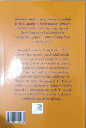 Oz Büyücüsü İş Çocuk Klasikleri [Kısaltılmış Metin]