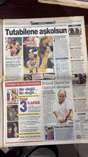 FOTOMAÇ SPOR GAZETESİ - TURKISH NEWSPAPER - DOĞUM GÜNÜ HEDİYESİ  - EKSİKSİZ TAM TAKIM GAZETE - 7 HAZİRAN 2002  FATİH TERİM - MİRCEA LUCESCU - MONDRAGON - MURAT SÖZKESEN - NOUMA - MUHAMMED SARR - HÜSNÜ GÜRELİ - YILDIRIM DEMİRÖREN - SERDAR BİLGİLİ - KİM YOUNG JOO - FRANZ BECKENBAUER - PELE - BÜLENT KORKMAZ - OKAN BURUK - MÜFİT ERKASAP - HAGİ - CLAUDIO NICULESCU - GIANI KİRİTA - DANIEL PANCU - LENCİ - BURAK ELMAS - ÖZER SARAÇOĞLU - YAŞAR YALÇIN - SÜLEYMAN GÜLTEKİN  YİNE KAPIŞTILAR - SARR ARTIK ASLAN - BEŞİKTAŞ KARIŞTI - KİM UNUTULMAZ - FRANSA ERİYOR - PELE BİLE ELEŞTİRDİ - İŞTE KOSTA RİKA - CAPONE BELİRSİZ - ERKASAP AVUSTURYA’DA - SAĞLAM HALKA ERGÜN - BİTMEYEN DERBİ - GALATASARAY GÜNLÜĞÜ - SEUL TÜRKLERİ BAĞRINA BASTI  FENERBAHÇE - GALATASARAY - BEŞİKTAŞ - BAYERN MÜNİH - INTER - MILAN - RAPID BÜKREŞ - DİNAMO BÜKREŞ - SENEGAL - URUGUAY - FRANSA - DANİMARKA - SUUDİ ARABİSTAN - KAMERUN - İSPANYA - PARAGUAY - ARJANTİN - İNGİLTERE - İSVEÇ - NİJERYA