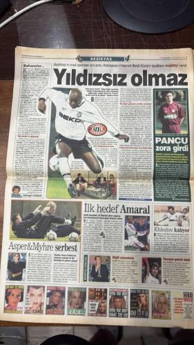 FOTOMAÇ SPOR GAZETESİ - TURKISH NEWSPAPER - DOĞUM GÜNÜ HEDİYESİ  - EKSİKSİZ TAM TAKIM GAZETE - 12 HAZİRAN 2002 ORTEGA - SERGINHO - FATİH TERİM - ROBERTO CARLOS - GUIMARAES - ŞENOL GÜNEŞ - SAMET AYBABA - METİN AKTAŞ - PETKOV - MUZAFFER BLAZER - GÜNGÖR ŞAHİNKAYA - FATİH DOĞAN - VEHBI ALTUNÇUL - M.YILMAZ ŞENOL - ÖZHAN CANAYDIN - ORHAN YÜZEN - HAMİT KAŞELİ - YILDIRIM ÖNVERDİ  ORTEGA’YA MISİLLEME SERGINHO’YLA - CEZAYİR OLMAYALIM - 1982 HATIR ŞİKESİ - FIFA’YA UYARI YAPILMALI - PORTEKİZ COŞTU 4-0 - TEZGAH BAŞLADI - TRABZON DÜŞMANLIĞI - FIRTINA DEVAM EDECEK - AKTAŞ İDDİALI - ŞAMPİYONLUK YAŞAMALIYIM - BU AYIP BİZE YETER - HESABI SORULUR - AVRUPA VE AFRİKA’NIN ŞAMPİYONLARI ELENDİ - GÖRGÜSÜZLÜĞE BAKIN - ÜMİT: İÇİNİZ RAHAT OLSUN - SAMİ YEN YENİLENİYOR - FLORYA’DA TURNUVA - KOMBİNE SIKINTI %50 - ASLAN’DA YALAN RÜZGÂRI  GALATASARAY - FENERBAHÇE - BEŞİKTAŞ - TRABZONSPOR - MİLAN - BREZİLYA - KOSTA RİKA - ÇİN - FRANSA - DANİMARKA - URUGUAY - SENEGAL - KAMERUN - ALMANYA - İRLANDA - SUUDİ ARABİSTAN - POR