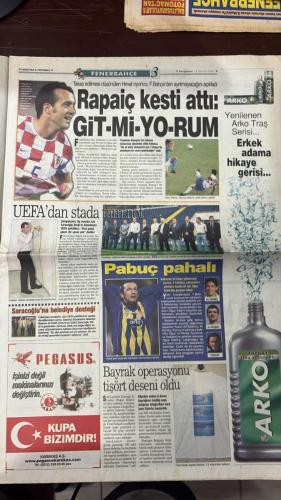 FOTOMAÇ SPOR GAZETESİ - TURKISH NEWSPAPER - DOĞUM GÜNÜ HEDİYESİ  - EKSİKSİZ TAM TAKIM GAZETE - 13 HAZİRAN 2002 ALPAY ÖZALAN - ASTON VILLA - FATİH TERİM - ORTEGA - RAUL - MENDIETA - ÜMİT DAVALA - ANGELOTTI - ŞENOL GÜNEŞ - ÖZHAN CANAYDIN - ORHAN YÜZEN - HAMİT KAŞELİ - RAPAIÇ - OĞUZ ÇETİN - RECEP - ALİ AKDENİZ - ALİ GÜNEŞ - TUNCAY - ALL MÜFİT GÜRTUNA - YILDIRIM ÖNVERDİ - BAYRAM AYDIN  CIMBOM ALPAY’I ALIYOR - ORTEGA YIKILDI FENERLİ SEVİNDİ - İSPANYA’NIN ŞAKASI YOK - BİR İHTİMAL DAHA YOK - RAPAIÇ KESTİ ATTI GİTMİYORUM - UEFA’DAN STADA TAM NOT - SARACOĞLU’NA BELEDİYE DESTEĞİ - PABUÇ PAHALI - BAYRAK OPERASYONU TİŞÖRT DESENİ OLDU - ÜMİT: İÇİNİZ RAHAT OLSUN - SAMİ YEN YENİLENİYOR - FLORYA’DA TURNUVA - KOMBİNE SIKINTI %50 - ASLAN’DA YALAN RÜZGÂRI  GALATASARAY - FENERBAHÇE - BEŞİKTAŞ - ASTON VILLA - MİLAN - REAL MADRİD - BREZİLYA - KOSTA RİKA - ÇİN - FRANSA - DANİMARKA - NİJERYA - İNGİLTERE - GÜNEY AFRİKA - İSPANYA - SLOVENYA - PARAGUAY - MEKSİKA - İTALYA - EKVADOR - HIRVATİSTAN - ŞÜKRÜ SARACOĞLU