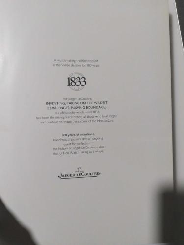 Jaeger-LeCoultre marka broşür tanıtım kitabı
