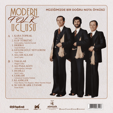 PLAK - Modern Folk Üçlüsü - Müziğimizde Bir Doğru Nota Öyküsü RENKLİ PLAK