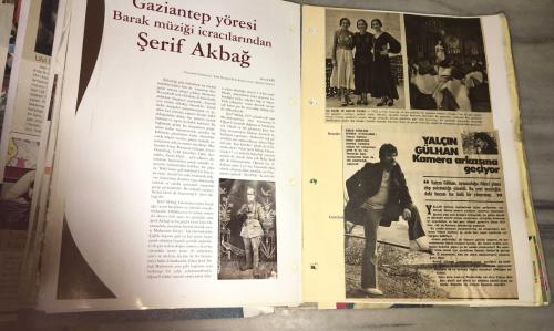 1970 - 1980'li Yıllara ait, Ünlülerin Gazete ve Dergi Haberlerinin Kesilip arşivlendiği klasör ( FERHAN ŞENSOY,FİLİZ AKIN,ZEKİ MÜREN,AYHAN IŞIK )