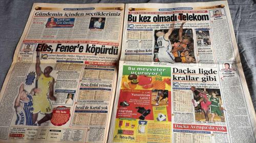 FANATİK BASKET HAFTALIK BASKETBOL GAZETESİ TURKISH NEWSPAPER - DOĞUM GÜNÜ HEDİYESİ  - TAM TAKIM EKSİKSİZ GAZETE   18-24 ARALIK  2001  - SAYI: 264- AVRUPA'DA 7 MAÇ KAYBETTİK - PAT RILEY'İN DUALARI LAKERS'LA - BASKETBOL ŞÖLENİ - HAYATIMIZ BASKETBOL - CIM BOM'UN DİRİLİŞİ - BAYRAM HEDİYESİ - ŞANS MELEKLERİ TERKETTİ - MAHMUDİ'NİN HESAPLARI TUTMADI - DOLUDİZGİN - BİZİ HAKEM MAĞLUP ETTİ - EFES PILSEN NE OLDU SANA EFES - TOPARLANMALIYIZ - OLYMPIAKOS'A PİYANGO - KARTAL'A TATLI YARAMADI - ÜLKER LORDLAR GİBİ - RENAULT KOLEJ'İ BİTİRDİ - BÜYÜK KOLEJ DİRENEMEDİ - CIM BOM DOLU DİZGİN - FUTBOL ÜLKESİNDE BASKETBOL ŞOV - ASLAN İTÜ'DEN ÇIKTI - ŞEMSETTİN SAHNE ALDI - EFES, FENER'E KÖPÜRDÜ -  İSMET BADEM - OĞUZ DİZER - MAHMUDİ - FORREST - GÖKAY AKIN - MEHMET BATURAL - EMRE - ELEY - TUNGAY BİÇ - MURAT - ŞEMSETTİN - MATTHEWS - REHA ERUS - M.BROWN - MESSINA - ATAMAN - RADOSEVIC - ROZIC - ALLEN IVERSON - KATIP MUTAPDZIC - HAKAN ARTIŞ - MEHMET ALİ YALÇINDAĞ - MEHMET Y. YILMAZ - SALİH ERKAN - ÜMİT AVCI - WHISKY