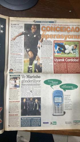 FOTOMAÇ SPOR GAZETESİ - TURKISH NEWSPAPER - DOĞUM GÜNÜ HEDİYESİ  - EKSİKSİZ TAM TAKIM GAZETE - 16 HAZİRAN 2002 PAZAR  HASAN ŞAŞ - AZİZ YILDIRIM - ALİ YILDIRIM - ORTEGA - ALMEYDA - WASHINGTON - SERGEN YALÇIN - AHMET DURSUN - YILDIRIM DEMİRÖREN - HÜSNÜ GÜRELİ - İBRAHİM ALTINSAY - ALİ DÜRÜST - OZHAN CANAYDIN - MONDRAGON - PASCAL NOUMA - BURAK ELMAS - OSCAR CORDOBA - ZAGO - HAKAN ŞÜKÜR - EMRE BELÖZOĞLU - OKAN BURUK - YILDIRAY BAŞTÜRK - LUCIO - MUSTAFA DENİZLİ - ŞENOL GÜNEŞ - SCOLARI - TUNCAY ŞANLI - SERVET ÇETİN - TURHAN SOFUOĞLU - CAFU - CAPELLO  HASAN ŞAŞ DÜNYA YILDIZI OLDU: JUVENTUS 10 MİLYON DOLAR TEKLİF ETTİ - İTALYANLAR HASTA, CAFU TRANSFER İÇİN CAPELLO’YA ÖNERİDE BULUNDU - BREZİLYA MAÇINA DAMGA VURDU, REUTERS ONU İLK 11’E ALDI - GALATASARAY YÖNETİCİLERİNE MESAJ: “ROMA’YA GİTMEYECEĞİM” - FENERBAHÇE’DE MÜTHİŞ HAFTA: ORTEGA GELİYOR, ALMEYDA KARARINI VERİYOR, RAPAIÇ KONUSU NETLEŞECEK - TUNCAY RESMEN FENERBAHÇE’DE, SERHAT’A RAKİP GELDİ - SERVET ÇETİN İÇİN LORANT BEKLENİYOR - TURHAN SOFUO