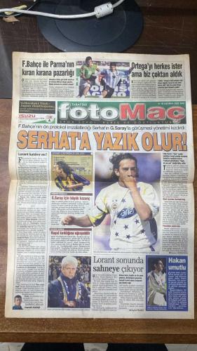 FOTOMAÇ SPOR GAZETESİ - TURKISH NEWSPAPER - DOĞUM GÜNÜ HEDİYESİ  - EKSİKSİZ TAM TAKIM GAZETE - 18 HAZİRAN 2002 SALI  AZİZ YILDIRIM - NİHAT ÖZDEMİR - ALİ YILDIRIM - ORTEGA - ALMEYDA - WASHINGTON - SERGEN YALÇIN - AHMET DURSUN - YILDIRIM DEMİRÖREN - HÜSNÜ GÜRELİ - İBRAHİM ALTINSAY - ALİ DÜRÜST - OZHAN CANAYDIN - MONDRAGON - PASCAL NOUMA - BURAK ELMAS - OSCAR CORDOBA - ZAGO - HAKAN ŞÜKÜR - EMRE BELÖZOĞLU - OKAN BURUK - YILDIRAY BAŞTÜRK - LUCIO - MUSTAFA DENİZLİ - ŞENOL GÜNEŞ - SCOLARI - TUNCAY ŞANLI - SERVET ÇETİN - HENRIK LARSSON - BRUNO METSU - HENRI CAMARA - ALPAY ÖZALAN - ERGÜN PENBE - RÜŞTÜ REÇBER - COLLINA  GALATASARAY SERHAT’LA ANLAŞTI, FENERBAHÇE ALARMA GEÇTİ - A MİLLİ TAKIM BUGÜN JAPONYA İLE ÇEYREK FİNAL İÇİN SAHADA - ŞENOL GÜNEŞ: “FUTBOLCULAR TARİH ÖTESİNE GEÇECEK” - HAKAN ŞÜKÜR 77. KEZ MİLLİ FORMAYI GİYEREK REKOR KIRDI - RÜŞTÜ SAKATLIĞA RAĞMEN KALEDE - ALPAY: “TURA YAKIN TARAF BİZİZ” - OKAN BURUK SAKATLIĞI NEDENİYLE KUPADA FORMA GİYEMEDİ, SENEGAL MAÇINA YETİŞMEYİ UMUYOR - SENEG