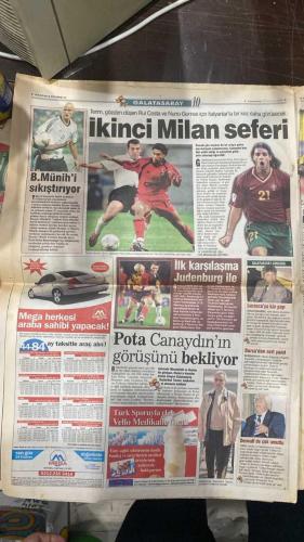 FOTOMAÇ SPOR GAZETESİ - TURKISH NEWSPAPER - DOĞUM GÜNÜ HEDİYESİ  - EKSİKSİZ TAM TAKIM GAZETE - 22 HAZİRAN 2002 CUMARTESİ  ALMEYDA - JILBERTO SILVA - SADETTİN SARAN - HAKAN BİLAL KUTLUALP - LORANT - ALİ GÜNEŞ - WASHINGTON - REVIVO - ORTEGA - CEYHUN - YUSUF - OKTAY - MUSTAFA DOĞAN - RAPAIÇ - OGÜN - MONDRAGON - HASAN ŞAŞ - CAPONE - FATİH TERİM - MAURICIO POCHETTINO - DJALMINHA - ALPAY ÖZALAN - HAKAN ŞÜKÜR - ŞENOL GÜNEŞ - BRUNO METSU - HAKAN ÜNSAL - ERGÜN PENBE - ABDULLAH ERCAN - OSCAR RUIZ  TÜRKİYE SENEGAL KARŞISINDA: ÇEYREK FİNAL YETMEZ, HEDEF YARI FİNAL - OSAKA’DA SAHNE ALIYORUZ, MAÇI OSCAR RUIZ YÖNETECEK - HAKAN ÜNSAL SAKAT, YERİNE ERGÜN YA DA ABDULLAH - ŞENOL GÜNEŞ: “OYUNCULARIMDAN OLAĞANDIŞI BİR ŞEY İSTEMİYORUM, SADECE BİRAZ DAHA FAZLA GAYRET” - ALPAY: “SENEGAL’İ YENİP DÜNYANIN EN İYİ 4 TAKIMINDAN BİRİ OLACAĞIZ” - HAKAN ŞÜKÜR: “İŞİMİZ BİTMEDİ, DAHA ÇOK ZAFER VAR” - BREZİLYA İNGİLTERE’Yİ YENEREK YARI FİNALDE, ALMANYA ABD’Yİ ELEDİ - FENERBAHÇE SON YABANCI TRANSFERİNDE GILBERTO SILVA’YI