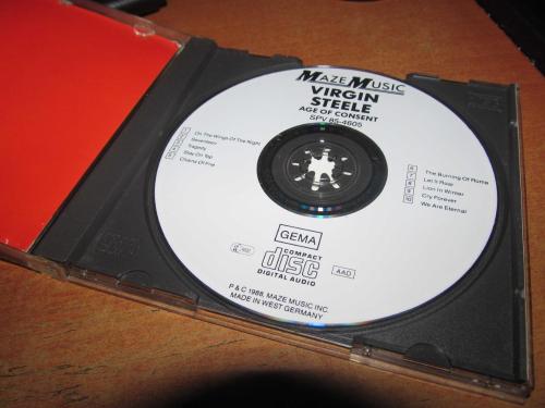 VİRGİN STEELE  AGE OF  CONCENT   CD