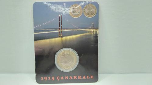 PARA, 1915 ÇANAKKALE KÖPRÜSÜ HATIRA PARASI SAKLAMAK İÇİN ÖZEL KABINDA ÜRETİLMİŞ 541