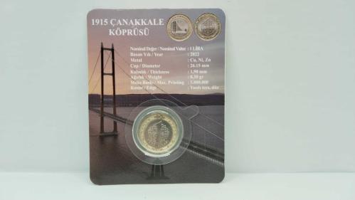PARA, 1915 ÇANAKKALE KÖPRÜSÜ HATIRA PARASI SAKLAMAK İÇİN ÖZEL KABINDA ÜRETİLMİŞ 541