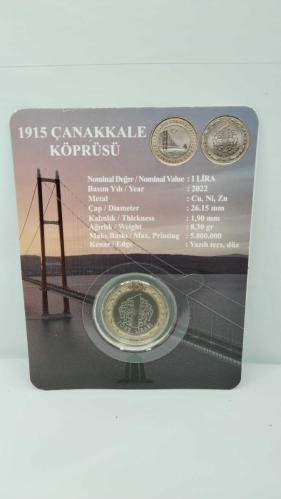 PARA, 1915 ÇANAKKALE KÖPRÜSÜ HATIRA PARASI SAKLAMAK İÇİN ÖZEL KABINDA ÜRETİLMİŞ 541
