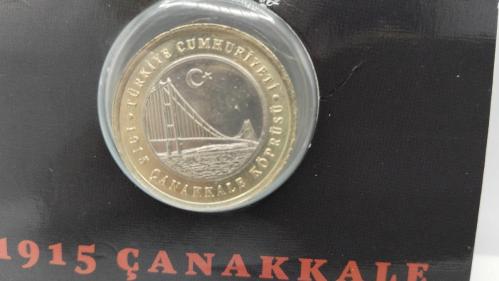 PARA, 1915 ÇANAKKALE KÖPRÜSÜ HATIRA PARASI SAKLAMAK İÇİN ÖZEL KABINDA ÜRETİLMİŞ 541