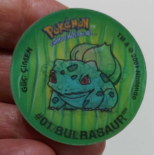 LAYS TV TASO 01 BULBASAUR GÜÇ ÇİMEN ÇİFT YANSIMALI ORİJİNAL 2Y1V1D NADİR