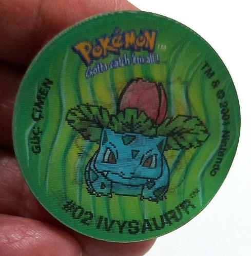 LAYS TV TASO 01 BULBASAUR GÜÇ ÇİMEN ÇİFT YANSIMALI ORİJİNAL 2Y1V1D NADİR