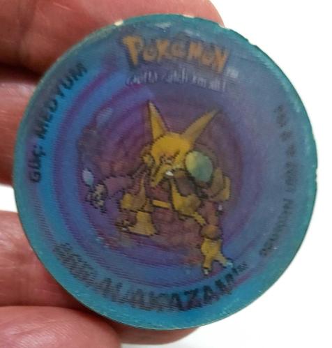 LAYS POKEMON TV TASO 65 ALAKAZAM MEDYUM ÇİFT YANSIMALI ORİJİNAL 3M1E1A NADİR